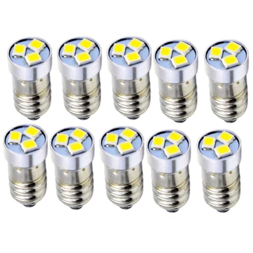 y10ZbgzRuiandsion E10 LEDd LdΉ (3V/6V/12V) 6000K F pAbvO[hd dp