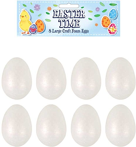 Henbrandt Easter Craft Kiit foam eggs 6.5cm Pack of 8