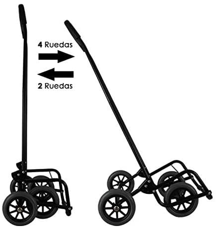 Bastilipo 0944, Carrello Della Spesa 4 Ruote - Julia - Rosso Vermiglio - 50 Litri Di Capacità - Borsa Isotermica - 6