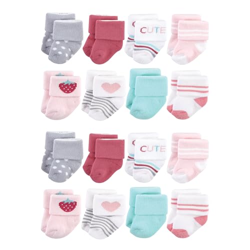 Image of Hudson Baby Unisex Baby Cotton Rich Baby Terry Socks 16-Pack