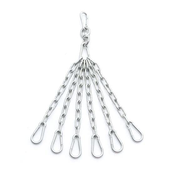 Geezers Boxing Heavy Duty Punch Bag Chain Set 6 Hook.
