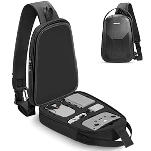 Mini 2 SE Case, Waterproof Hard Carrying Case Portable Travel Drone Sling Bag Backpack Compatible with DJI Mini 4K/ Mini 2/ Mini 2 SE Fly More Combo Accessories, Black