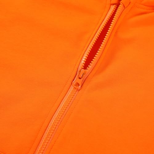 Image of HILEELANG Boy Hoodie Sweatshirt Zip-Up Cotton Casual Pocket Jacket Spring Fall Clothes