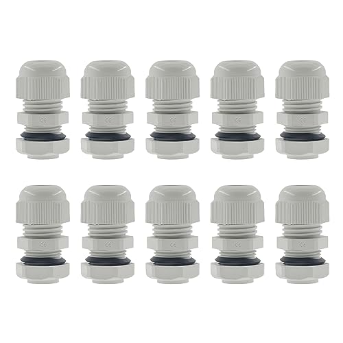 Prensaestopas de nailon para proteger las conexiones de iluminación en el jardín