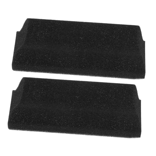 Brosse éponge cheveux et barbe noire en lot de 2 taille moyenne pour lavabo