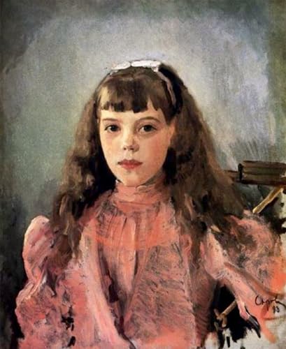 Cuadro de la princesa Olga Alexandrovna por Serov reproducción en lienzo de 60x90cm para salón