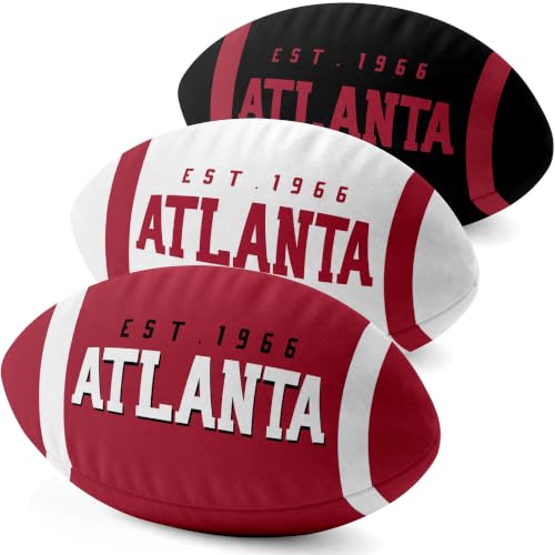 Image of ANTKING Atlanta Throw Pillow 2 Packs Custom Name Number Gifts | Personalized Gift for Youth for Birthday Christmas