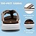 WateLves Kids Flip Flops Boys Girls Sporty Sandals Slip On Summer Beach Sandal Shoes (Brown,38)