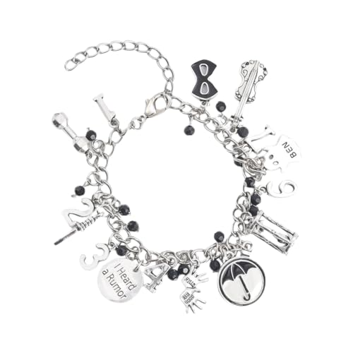 Umbrella Academy Tv Same Charm Bracelet Silver Color Metal Pendant Link Bracelet Jewelry For Women Men Fans Gifts - Main Image