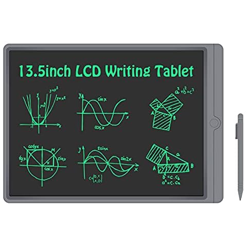 HOMESTEC LCD Writing Tablet Kids, 13.5 Inch Drawing Pad Boogie Board Doodle Digital Ewriter Upgraded Brighter Screen Lock-Key For Girls Boys Adults Cover