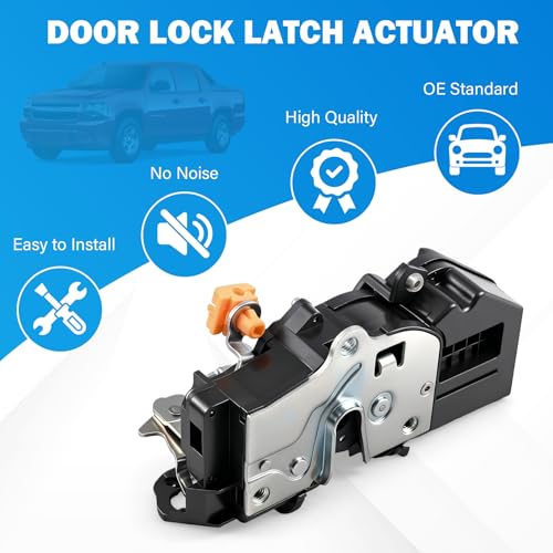 Image of Door Lock Actuator Compatible with 2007-2009 Chevy Silverado Tahoe Suburban Avalanche GMC Sierra Yukon Cadillac Escalade, Front Left Driver Side, Replaces 931-303 25876382 25876385 25876386 25863021