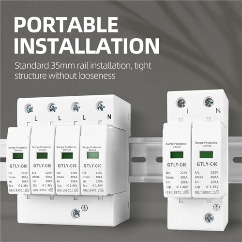 Protección para inversores solares con el pararrayos CA de 220 V y 2P 5