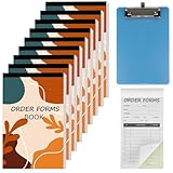 10 Pack Boho Order Forms Book for Small Businesses 2 Part Carbonless Sales Order Books 50 Sets Per Book Aesthetic and Easy to Use Invoice Pad Business Supplies with Easy Tear-Out 5.5 x 3.3 in