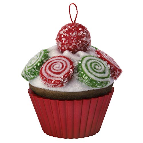 Hallmark Keepsake Ornament 2019 Year Dated Christmas Cupcakes Pinwheel Sweetness Fabric