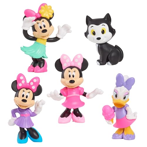 5 Minifigurines Disney junior Minnie Daisy et Figaro Figurines à Collectionner de 4 3 à 6 9 cm de Haut - vue 4