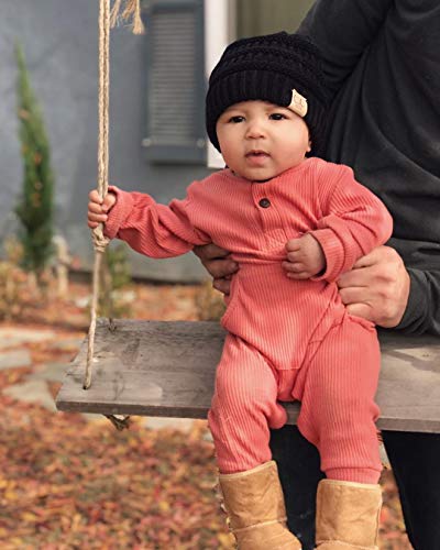 Image of Funky Junque Kids Baby Toddler Ribbed Knit Children's Winter Hat Beanie Cap