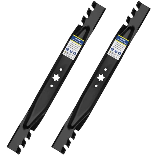 GICOOL 942-04290 Mulching Mower Blade for Cub Cadet 46 inch LTX 1045 1046 XT1 LT46 XT2 LX46 Mower Blades Replaces OEM. 742-04244 942-04244 942-04290-X 6-Star Mounting Pattern