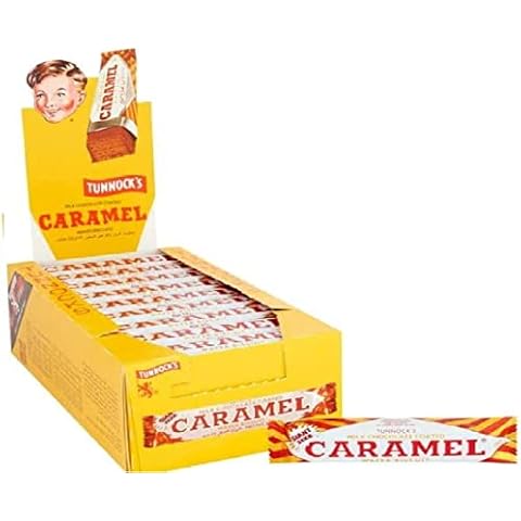 Tunnock's Real Milk Chocolate Caramel Wafer Giant Bar Bigger Bite Box of 36 x 37G Cover
