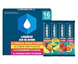 Liquid I.V. Hydration Multiplier Electrolyte Powder Mix Variety Pack, Lemon Lime, Passionfruit, Strawberry and Tropical Punch Flavours, for Fast Hydration & Energy, 16 Sachet Sticks