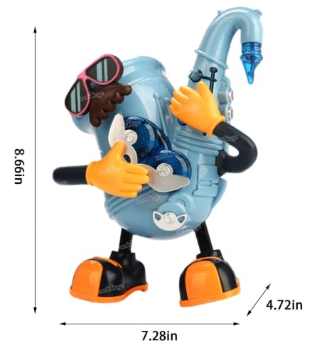 Image of Zest 4 Toyz Dancing Robot Toy for Kids with Colorful LED Light and Sound Toy Interactive Robot Electric Dance Toy Musical Toy for Kids Battery Operated Baby Toy Birthday Gift for Boys Girls
