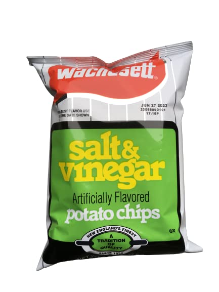 Wachusett Salt & Vinegar Potato Chips, 4.5-Ounce Bags (6 Pack)