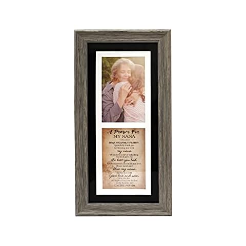 Homazing Grandma Gifts Rustic Nana Prayer Picture Frame, Best Grandma Ever Gifts for Grandma Nana Gifts from Granddaughter Grandson Grandchildren on Birthday Mothers Day Cover