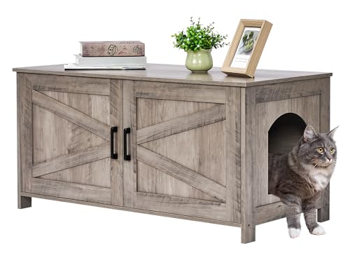 Homhedy Barn Door Litter Enclosure