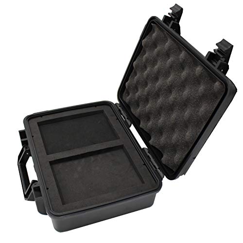 Moocy 10" Small Hard Case With Foam Insert, 10.8 X 8.6 X 3.7 Inch - Watertight Padded Case Protect Pistol, Microphone, And Camera Equipment #TOP3