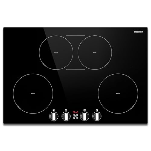 30 Inch Induction Cooktop with Knobs Control and 4 BOOST...