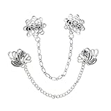 Healeved 2Stücke Kragenclip Zinklegierung Clips für Strickjacken Hemden und Anzüge Elegantes Kleidung Zubehör für Damen und Herren