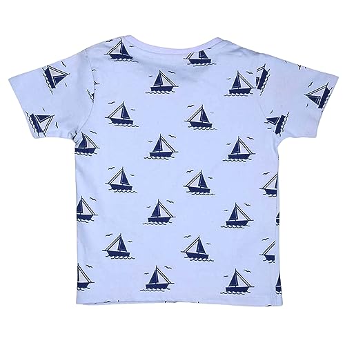 Image of Be Awara Kids Printed Half Sleeves T-shirt & Shorts Clothing Sets, 100% Cotton Soft Unisex Cord Set, Comfortable Wear for Kids With Cool Prints, Everyday Casual Wear for Boys & Girls