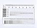 High Precision 1 Micron SEC Size Estimation Chart Transparency Defect Diameter Area Measure 1/5/10 Pieces Pack (5, 3)