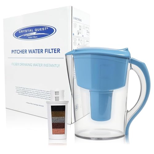 Crystal Quest Water Filter Pitcher - 12-Cup Capacity