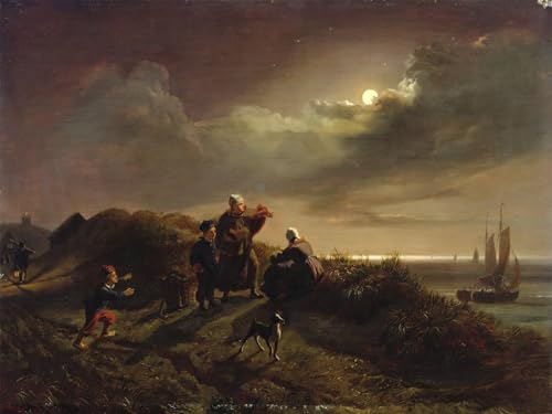 Tableau Scheveningen Jacob Gensler impression sur toile 60x90cm