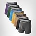 BAMBOO COOL Men's Ultra ComfortSoft Underwear, Moisture Wicking & Breathable No Ride Up Boxer Briefs with Fly, Multipack