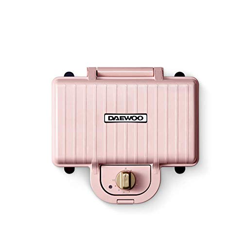 Mini-Waffeleisenmaschine mit Zeitschaltuhr automatischem Kantenstreifen und Antihaft-Backblech für Frühstück Mittagessen und Dessert (550 W / 900