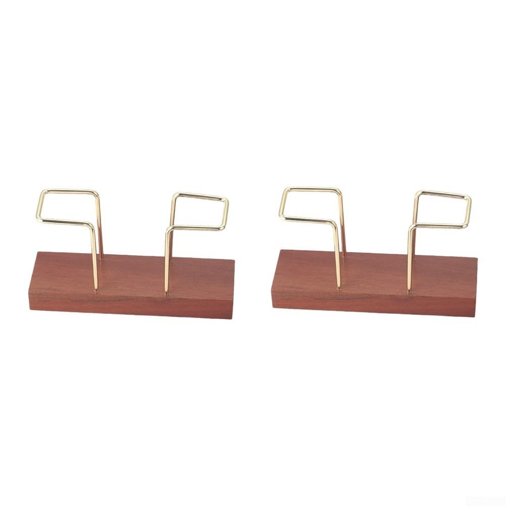 Servilletero dorado nogal para cocina moderna de madera dorada