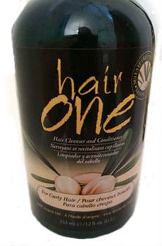 Hair One Cleanser and Conditioner with Argan Oil for Curly Hair 12 ounce