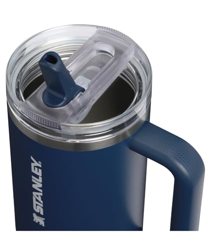 Image of STANLEY Quencher ProTour Flip Straw Tumbler with Leakproof Lid 40 oz | Built-in Straw and Handle | Cup Holder Compatible for Travel | insulated Stainless Steel Cup | BPA-Free | Dark Navy