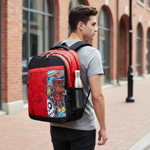 Image of VISMIINTREND School Bags for Girls & Boys 11-12, 13-14 Years, 12+ Years Old, Water Resistant, Laptop Casual Travel College School Backpack for Boys /Girls | Birthday /Rakhi Gifts