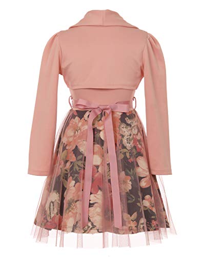 iGirlDress Girls 2 Pieces Jacket Dress Rhinestones Holiday Flower Girl Dress USA 4-142