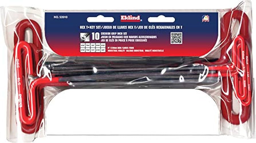 Amazon.com: EKLIND 53910 Cushion Grip Hex T-Key allen wrench