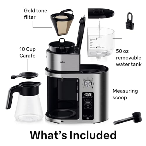 Braun MultiServe Plus 10-Cup Drip Coffee Maker - Hot & Cold Multi-Serve Brewer with Programmable Timer and Auto Start, Over Ice Function, Stainless Steel & Pod-Free Design, KF9270SI - image 8