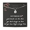 EFYTAL Friend Gifts for Women, 925 Sterling Silver Star Necklace, Friendship Gifts for Women Friends, Birthday Gifts…