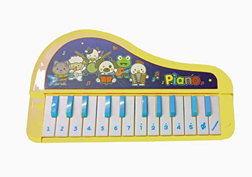 Image of VGRASSP Musical Animal Piano Toy for Kids - Electronic Keyboard Instrument with 5 Modes - Colorful Educational Piano with Animal Sounds - Color As Per Stock