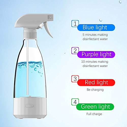 KKmoon Máquina de fazer água com ácido hipocloroso, gerador de hipoclorito de sódio, esterilização,