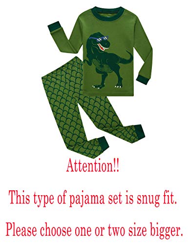 image for Family Feeling Dinosaur Baby Boys Long Sleeve Pajamas Sets Cotton Pyja
