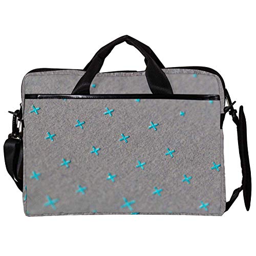 Bolso bandolera para portátil Letterpress de 14 a 15,4" con protección acolchada antishock