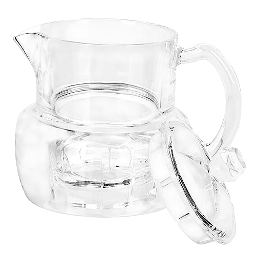 BESTYASH Elegant Honey Dispenser Acrylic Honey Jar Lids Pot for Kitchen Cafe Decor