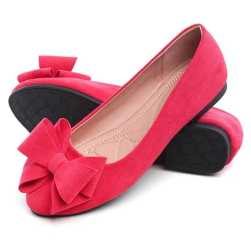 Image of TN TANGNEST Women Fashion Bowknot Flats Comfort Pointed Toe Dress Shoes